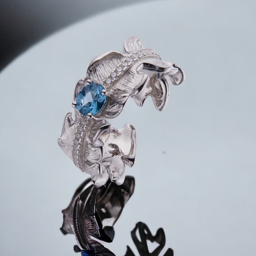 Sky Wings Topaz Ring